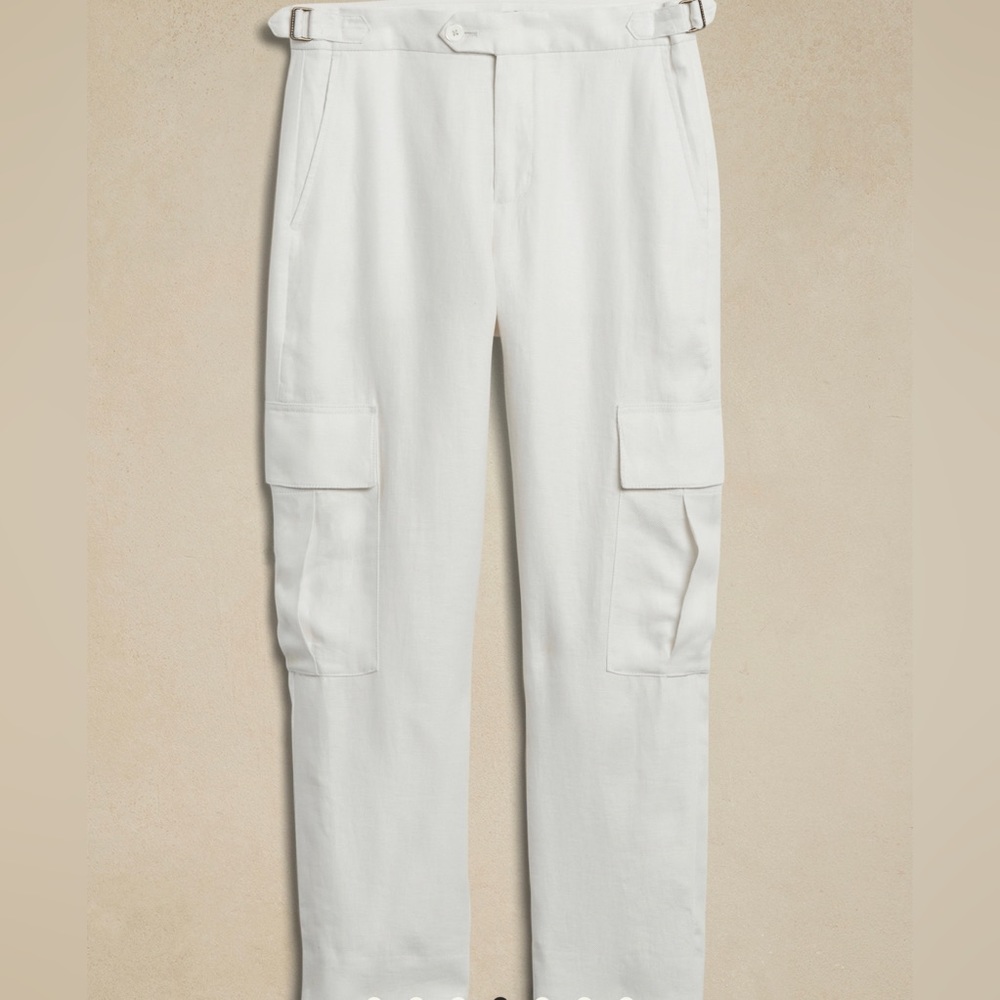 Heritage Expedition Linen Pant in Ivory